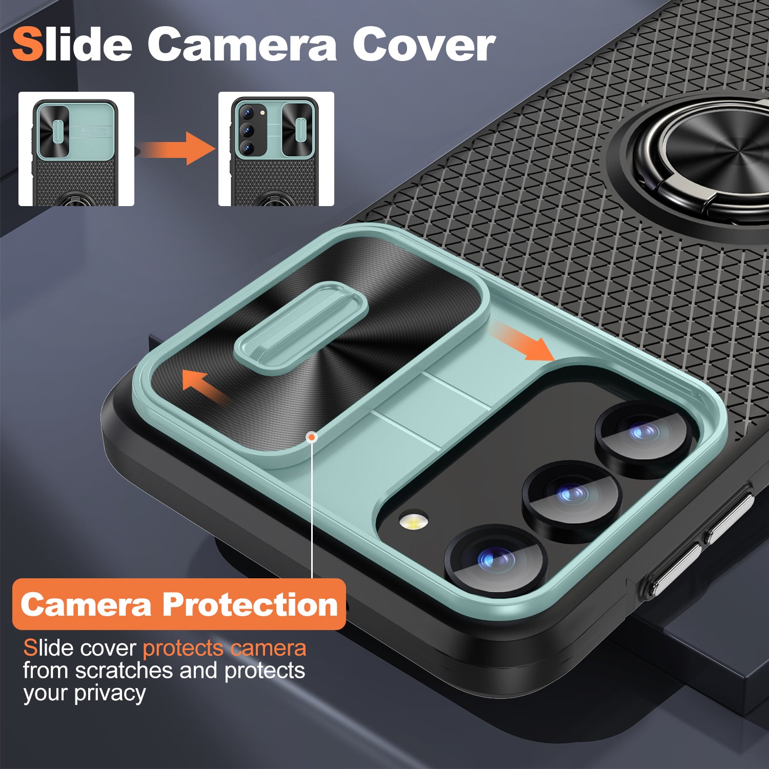 For Samsung Galaxy S23 Kickstand Phone Case PC TPU Protective Phone Shell with Sliding Camera Cover For Samsung Galaxy S23 Kickstand Phone Case PC TPU Protective Phone Shell with Sliding Camera Cover